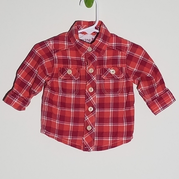 Oshkosh Genuine Kids Fall Button Down Polo 3m - Picture 1 of 5